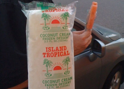 Coconut paletas
