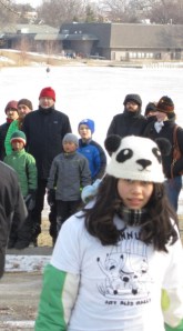 girl in panda hat